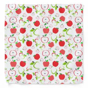 Red and Green Apples Bandana