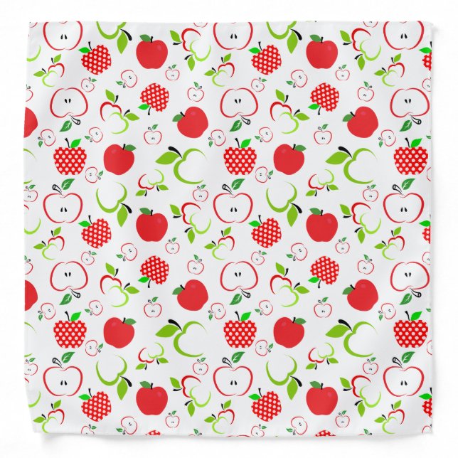 Red and Green Apples Bandana (Front)