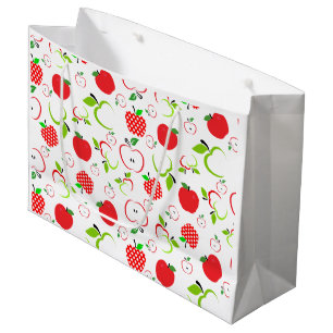 Red and Green Apples Large Gift Bag