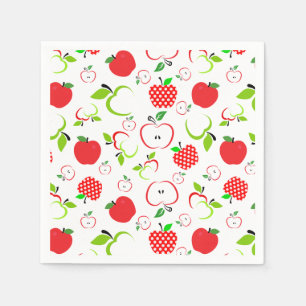Red and Green Apples Napkins