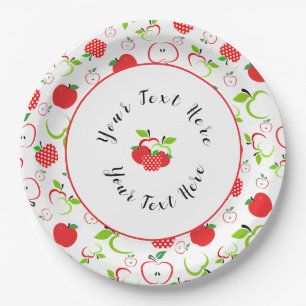 Red and Green Apples Paper Plates