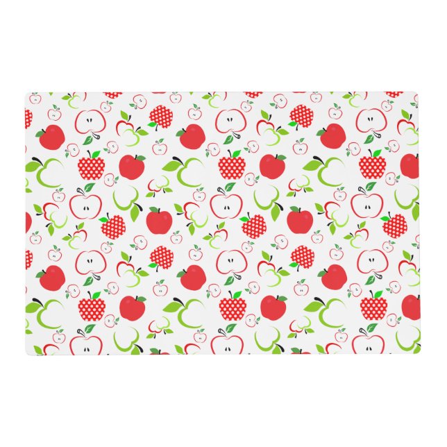 Red and Green Apples Placemat (Front)