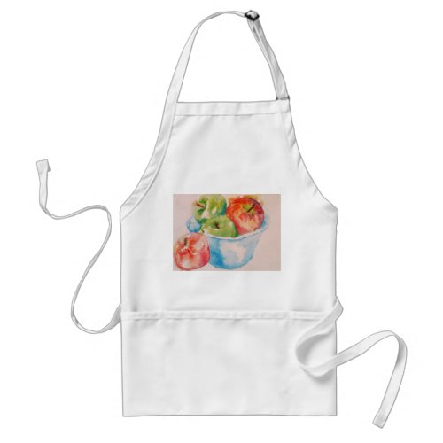 Red and Green Apples still life Art Kitchen Apron