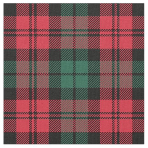 Red and Green Black Watch Tartan Plaid Holiday Fabric