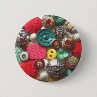 Red and Green Button Collage