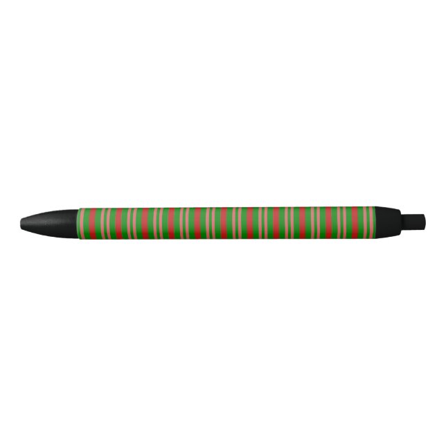 Red and Green Candy Cane Pen (Front)