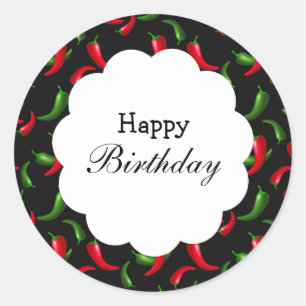 Red and Green Chili Pepper Sticker