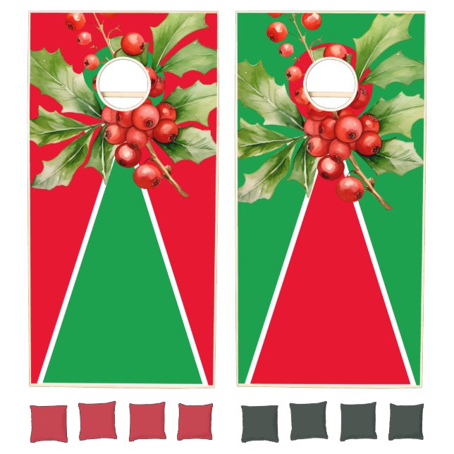 RED and GREEN CHRISTMAS Cornhole Set (Set)