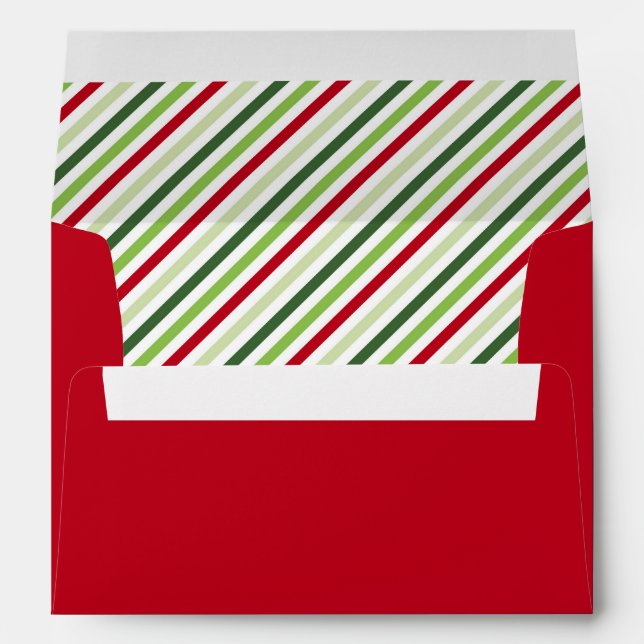 Red and Green Christmas Envelope (Back (Bottom))
