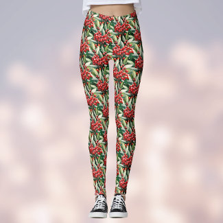Red and Green Christmas Holly Pattern