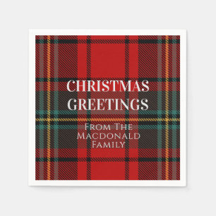 Red and Green Christmas Plaid Napkins