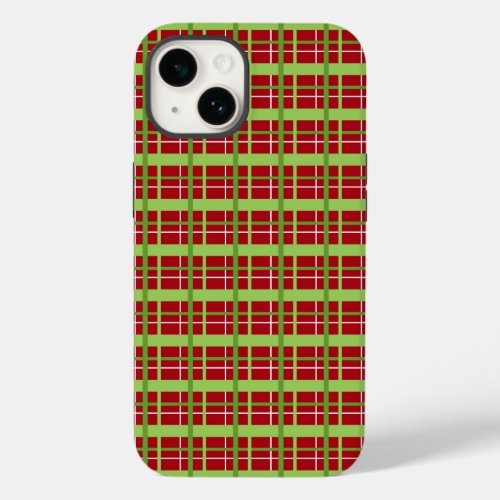 Red and Green Christmas Plaid Phone Case