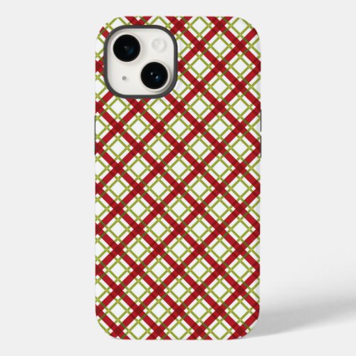 Red and Green Christmas Plaid Phone Case