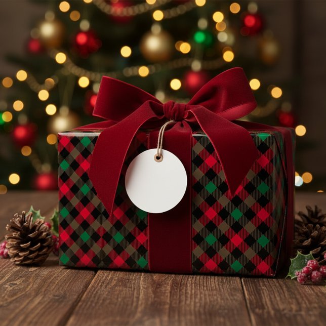 Red and Green Christmas Tartan Plaid Wrapping Paper (Creator Uploaded)