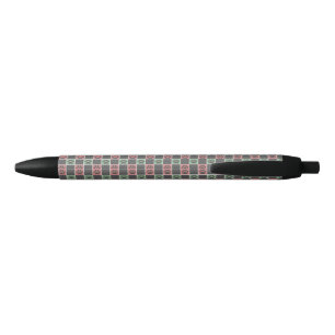 Red and green Christmas Themed Paw print pattern  Pen