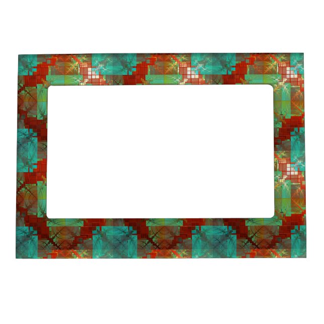Red and Green Chromatic Fusion Magnetic Frame (Front)