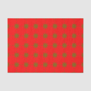 Red And Green Coastal Christmas Decor Compass Rose Tissue Paper
