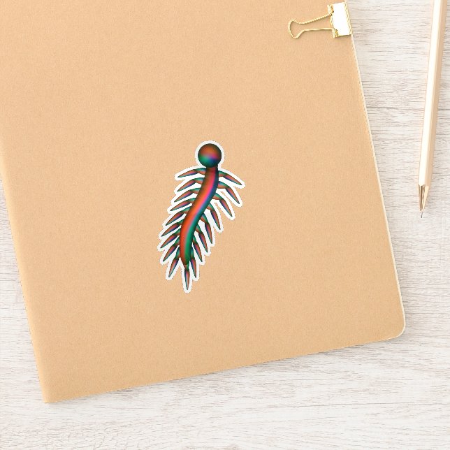 Red and green crawling bug sticker (Notebook)