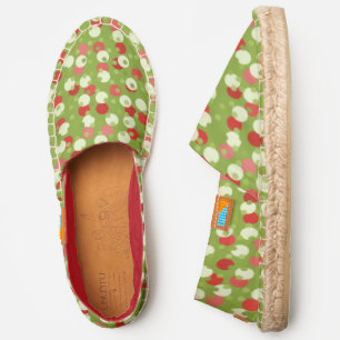 Red and Green Dots Espadrilles