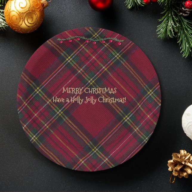 Red and Green Festive  Paper Plates (Creator Uploaded)