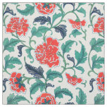 Red and Green Floral Pattern Fabric