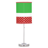 Red and Green Gingerbread Man Christmas Table Lamp (Back)