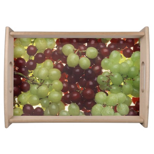 Red and Green Grapes Serving Tray