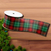 Red and Green Holiday Plaid Ribbon