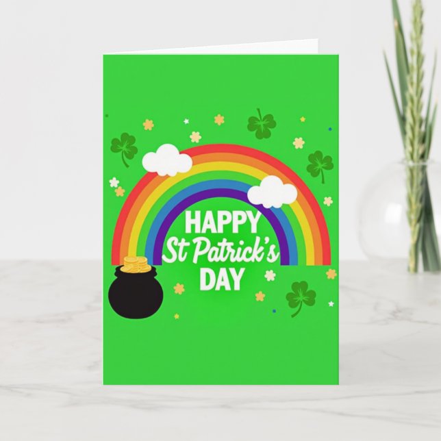 Red And Green Luck Card (Front)