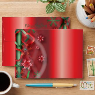 Red And Green Magical Holiday Winter Wonderland