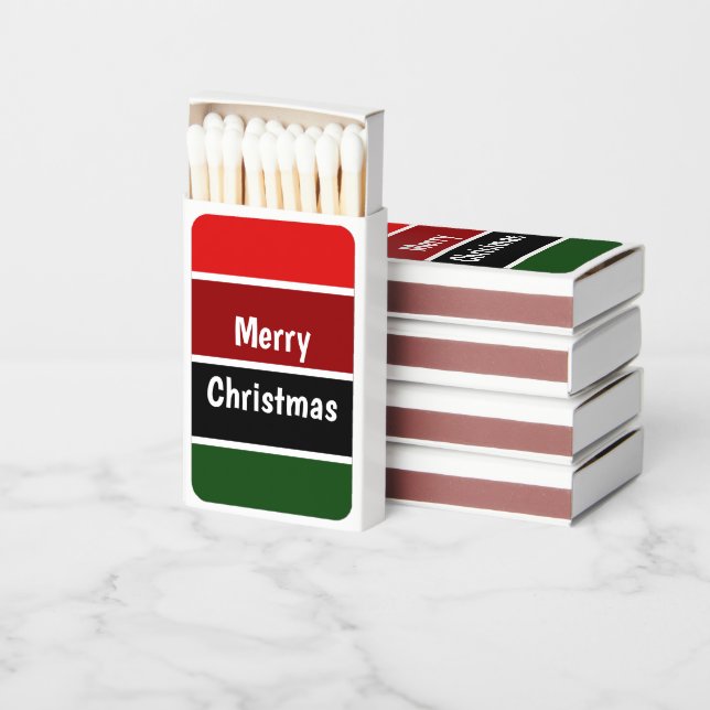 Red And Green Matchboxes (Stacked)