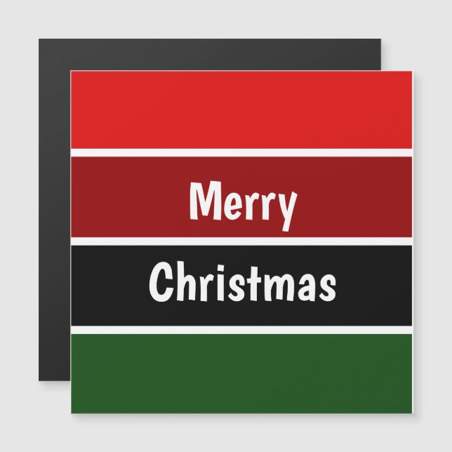 Red And Green Merry Christmas (Front/Back)
