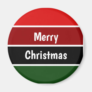 Red And Green Merry Christmas Golf Balls Magnet