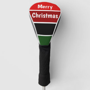 Red And Green Merry Christmas Golf Head Cover