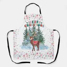 Red And Green Merry Christmas Reindeer