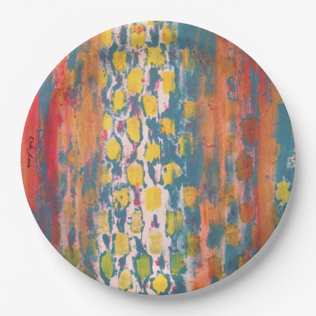 Red and Green Paper Plates (Front)