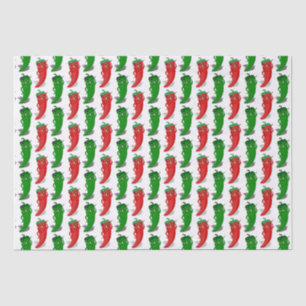 Red And Green Pepper Divas Cartoon Pattern Tissue Paper