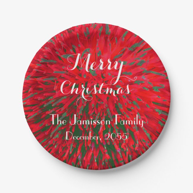Red and Green Personalized Merry Christmas Party