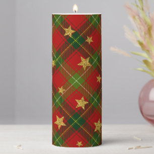 Red and Green Pillar Candle