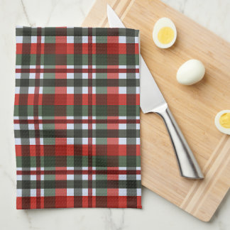 Red and Green Plaid Christmas Kitchen Towel