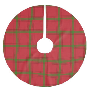 Red and Green Plaid Christmas Tree Skirt