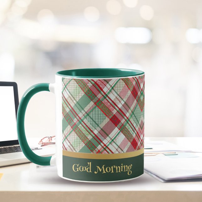 Red and Green Plaid Coffee Mug (Creator Uploaded)