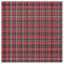 Red and green plaid fabric