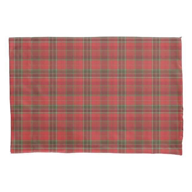 Red and Green Plaid Standard Pillow Case (Front)