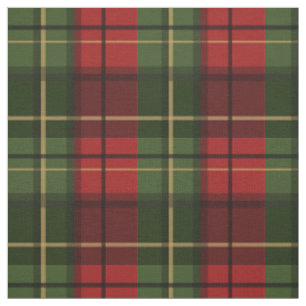 Red And Green Plaid Tartan Pattern Fabric