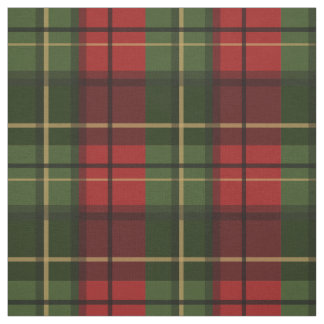 Red And Green Plaid Tartan Pattern Fabric