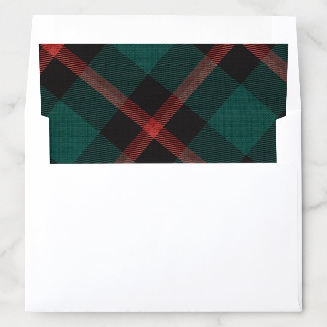 Red and Green Plaid Tradition Envelope Liner (In Envelope)