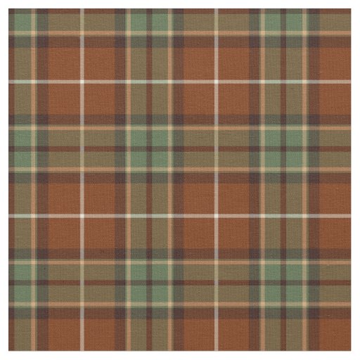 Red and Green Rustic Plaid Fabric