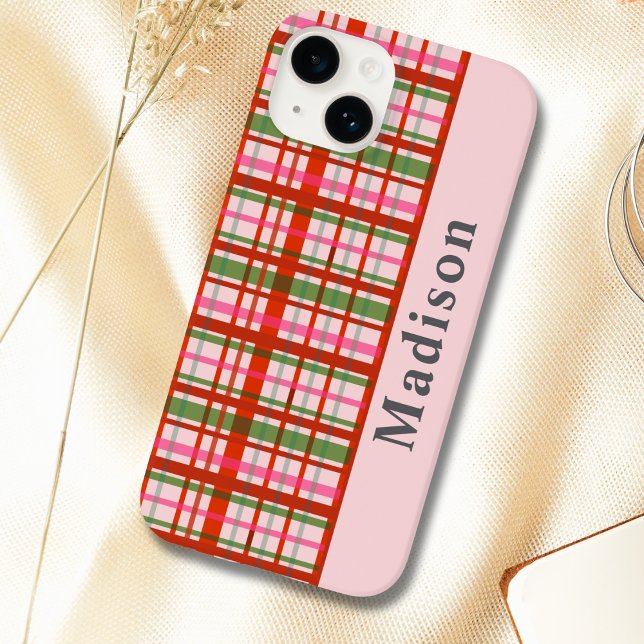 Red And Green Scottish Christmas Tartan  Case-Mate iPhone Case (Creator Uploaded)