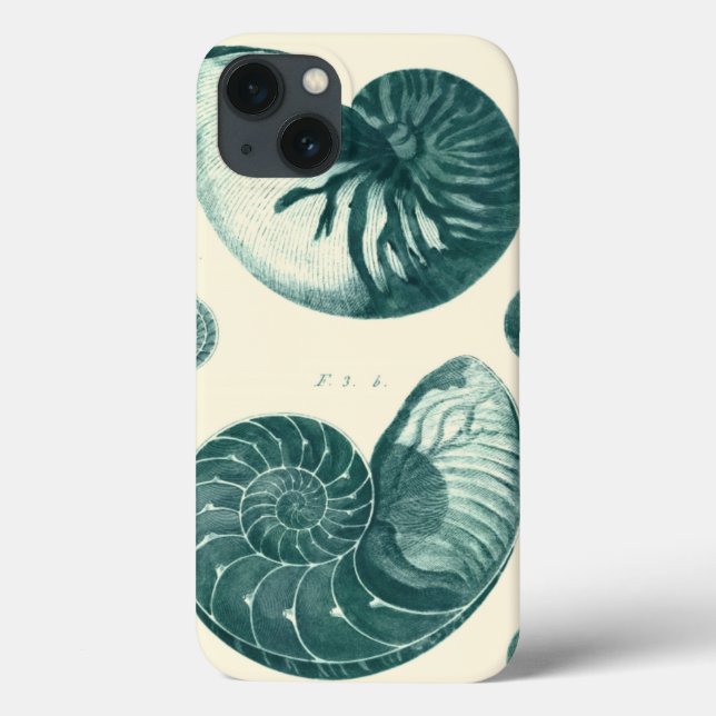 Red and Green Seashell Art Case-Mate iPhone Case (Back)